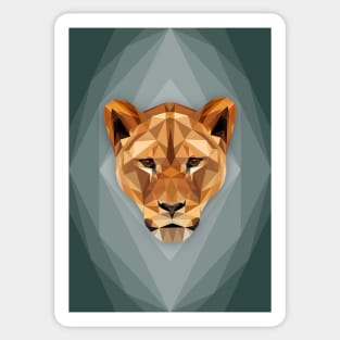 Lonely Lioness Sticker